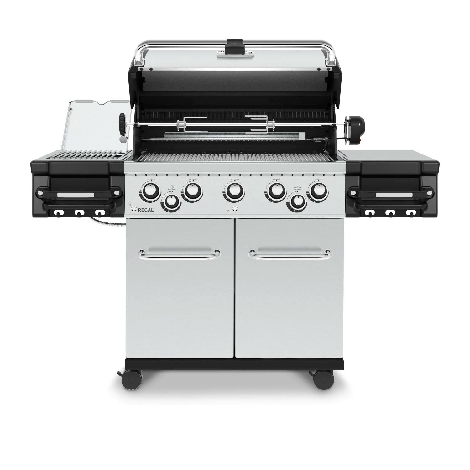 Broil King Regal S 590 Pro IR 5-Burner Gas Grill with Rotisserie and Infrared Side Burner · Propane